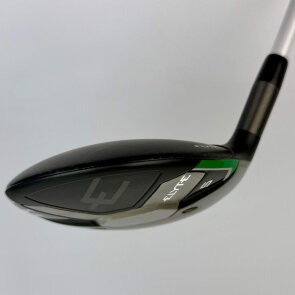 Callaway ELYTE Fairwayholz 5 (18.0°), Linkshänder, mit Mitsubishi Chemical ELDIO 40 Graphitschaft, Womens (43.5g), Std. Länge (41.75 Inch), mit Lamkin for Callaway ST+2 Soft CHEV, black-silver Griff in Damen Std. Griffstärke
