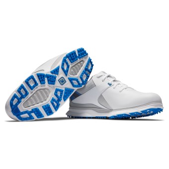 FootJoy Pro/SL, wasserdichte Golfschuhe ohne Spikes, f&uuml;r Herren, wei&szlig;-blau