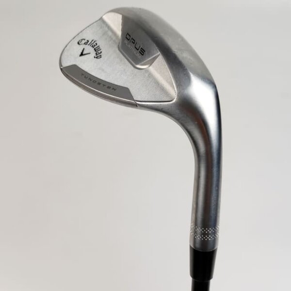 Callaway OPUS Platinum Chrome 58.0° Lob Wedge für Herren, Rechtshand, Z-Grind (8.0° Bounce) mit True Temper Dynamic Gold MID 115 Std. Stahlschaft in Std. Länge (35.00 Inch), Wedge Flex (115.0g), mit Golf Pride MCC CHEV, grey Std. Griff in Std. Stärke