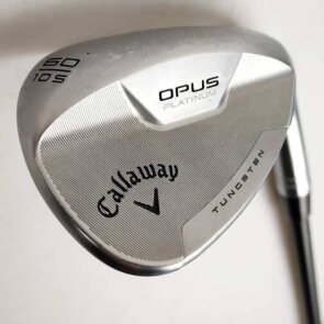 Callaway OPUS Platinum Chrome 58.0° Lob Wedge für Herren, Rechtshand, Z-Grind (8.0° Bounce) mit True Temper Dynamic Gold MID 115 Std. Stahlschaft in Std. Länge (35.00 Inch), Wedge Flex (115.0g), mit Golf Pride MCC CHEV, grey Std. Griff in Std. Stärke