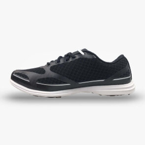 Callaway Soliare Golfschuhe für Damen, schwarz - mit 7-Spike-Sohle, schwarzes Mesh-Obermaterial mit weißer Gummisohle, schmale Passform