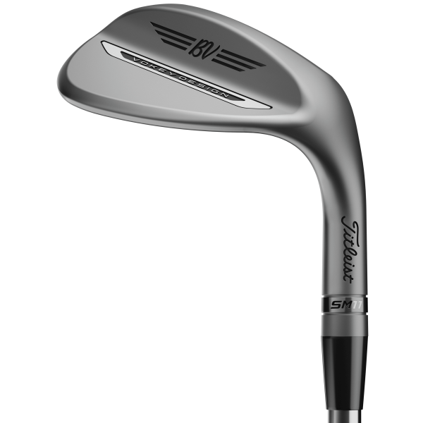 Titleist Vokey SM11 Nickel 54.0° Sand Wedge für Herren, Rechtshand, mit Mitsubishi Chemical MMT AMC Red 65 Std. Graphitschaft in Std. Länge (35.25 Inch), Stiff (66.0g), mit 2° aufrechtem Lie, mit Golf Pride MCC Plus4, grey-blue Griff in Midsize Stärke