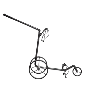 JuCad Carbon drive Classic 3.0 Elektrotrolly in mattem schwarz, mit 45 Loch Akku, inkl. Magnetsteckverbindung zum Powerpack, Griffschutz, Golfschirm mit UV-Schutz, Scorekartenhalter (schwarz) und Transporttragetasche