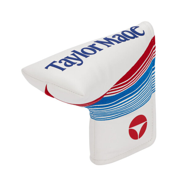 TaylorMade 2026 Limited Run Liberty Lines Headcover für Blade Putter, weiß-blau-rot