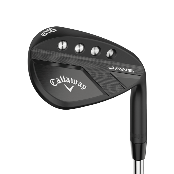 Callaway JAWS Full Toe Raw Face Black Plasma 58.0° Lob Wedge für Herren, Rechtshand, mit True Temper Dynamic Gold Spinner 115 Stahlschaft in Std. Länge (35.00 Inch), Stiff (115.0g), mit LAMKIN for Callaway UTx CHEV, grey-black Griff in Std. Griffstärke