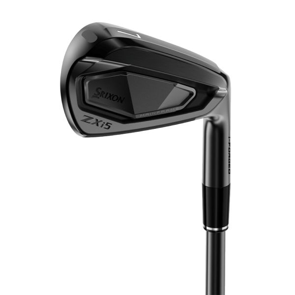 SRIXON ZXi5 Black Chrome Limited Release Eisensatz für Herren, Rechtshand, Eisen 5-P/A (7 Schläger), mit True Temper Dynamic Gold MID Tour Issue 115 Black Onyx Stahlschaft in Std. Länge, Stiff (115.0g), mit Golf Pride MCC, black-grey Griff in Std. Stärke