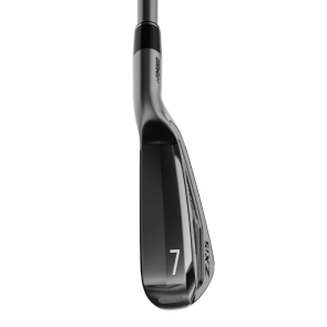 SRIXON ZXi5 Black Chrome Limited Release Eisensatz für Herren, Rechtshand, Eisen 5-P/A (7 Schläger), mit True Temper Dynamic Gold MID Tour Issue 115 Black Onyx Stahlschaft in Std. Länge, Stiff (115.0g), mit Golf Pride MCC, black-grey Griff in Std. Stärke