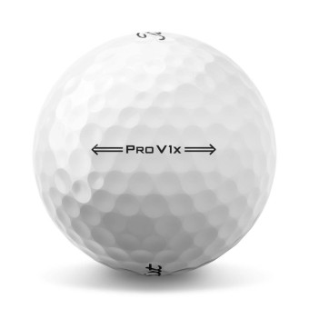 12 Stk. Titleist PRO V1x Golfbälle, weiß, Standard Nummerierung (#1, #2, #3, #4)