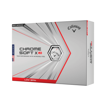 12 Stk. Callaway Chrome Soft X LS 2020 Golfbälle, weiß