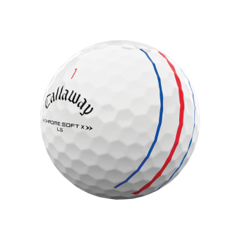 Aktion! 3 Dutzend Bezahlen, 4 Erhalten: Callaway 2022 Chrome Soft X LS Triple Track Golfbälle, weiß, mit innovativer Ausrichtungshilfe, niedrigem Spin und hoher Ballgeschwindigkeit