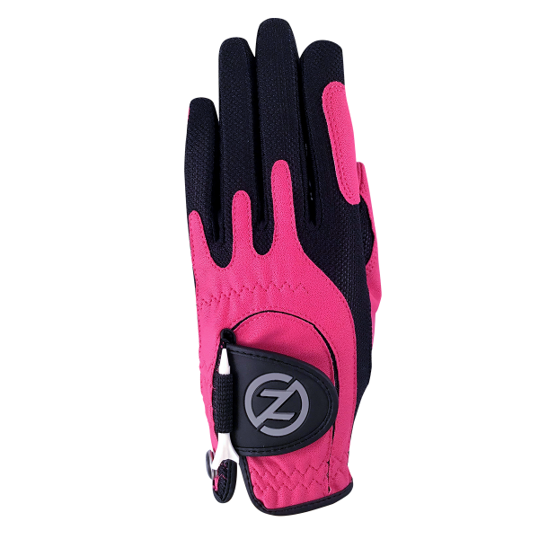 ZERO FRICTION Compression-Fit Golfhandschuh für Kinder/Jugendliche Rechtshänder, in Einheitsgröße (M-XL), Pink