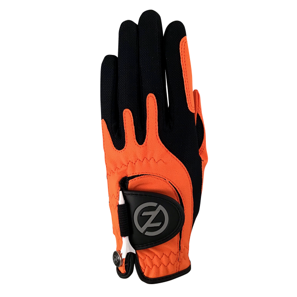 ZERO FRICTION Compression-Fit Golfhandschuh für Kinder/Jugendliche Rechtshänder, in Einheitsgröße (M-XL), Orange