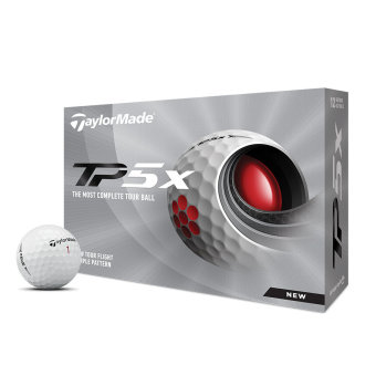 12 Stk. TaylorMade TP5x Golfbälle, weiß