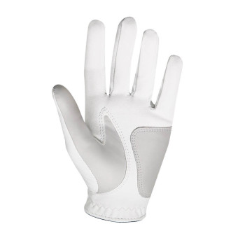 2er Pack FootJoy WeatherSof Golfhandschuhe Größe L für Rechtshänder, mit magnetischem Ballmarker "Eichenried", weiß