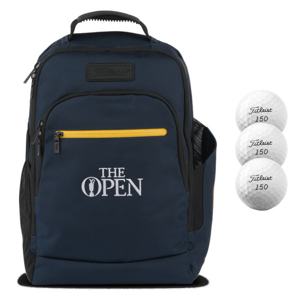 Titleist Limited Edition &quot;150th The Open&quot; Package bestehend aus Players Backpack und 3 Stk. Pro V1