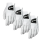 Srixon Premium Cabretta Golfhandschuhe im 4er Pack für Rechtshänder (getragen an der linken Hand), weiß, Größe M
