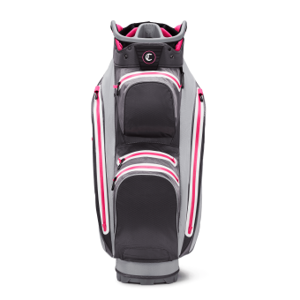 Callaway 2022 ORG 14 HD Waterproof Cartbag mit 14-Fach Divider, dunkelgrau-silber-pink