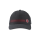 Callaway 2022 Straight Shot Unisex FLEXFIT Snapback Cap in verstellbarer Einheitsgröße, dunkelgrau, mit roten Akzenten