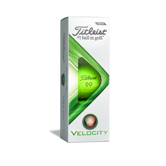 12 Stk. Titleist 2022 VELOCITY Golfbälle, mattes grün, für besonders hohe Ballgeschwindigkeiten
