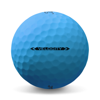 36 Stk. Titleist 2022 VELOCITY Golfbälle, mattes blau, für besonders hohe Ballgeschwindigkeiten