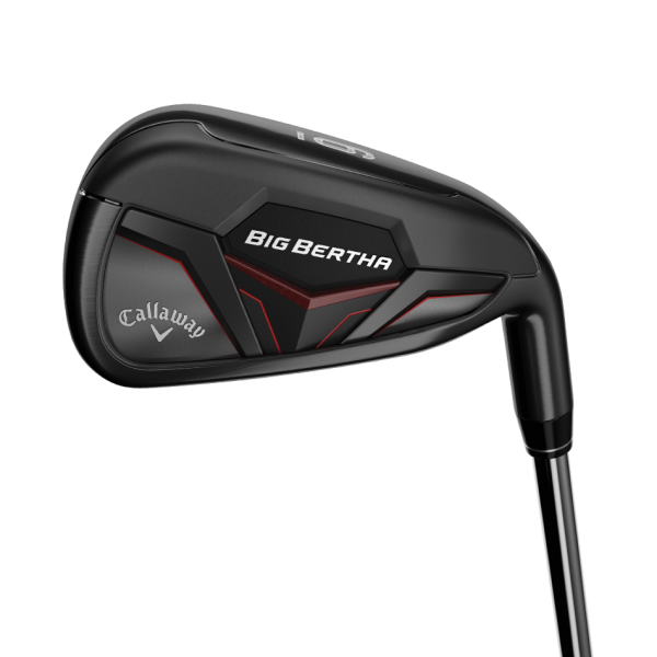 Callaway Big Bertha 19 Eisen #7 (29.0°) für Herren, Rechtshand, mit KBS MAX 90 Std. Stahlschaft in Std. Länge (37.25 Inch), Regular (91.0g), mit LAMKIN for Callaway Z5 Genesis CHEV, black Std. Griff in Std. Griffstärke