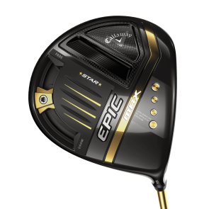 Callaway Epic MAX Star 10.5° Custom Driver für Herren, Linkshand, mit UST Mamiya ATTAS Speed Series T1100 40 Graphitschaft in Std. Länge (45.75 Inch), Regular (48.0g), mit Callaway Diamond Universal, black-blue cap Custom Griff in Std. Stärke