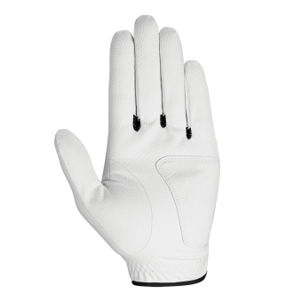 Callaway Syntech Allwetter-Golfhandschuh für Herren, Linkshand (der Handschuh wird an der rechten Hand getragen), weiß, inkl. magnetischem Ballmarker
